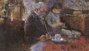 Edvard Munch Near the coffee table oil painting picture wholesale